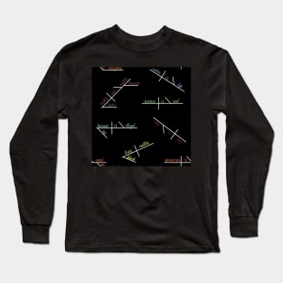 Diagrammed Human Rights Sentences Long Sleeve T-Shirt